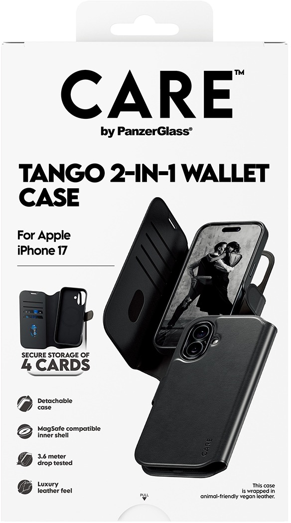 PanzerGlass CARE puzdro Apple iPhone 17 MagSafe Tango 2 v 1 Wallet