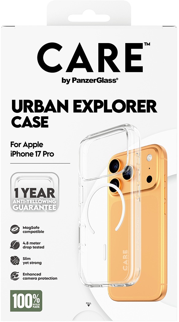 PanzerGlass CARE kryt Apple iPhone 17 Pro Urban číry/biely MagSafe