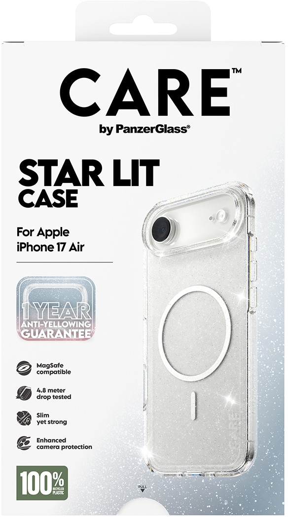 PanzerGlass CARE kryt Apple iPhone Air Star Lit trblietavý/biely MagSafe