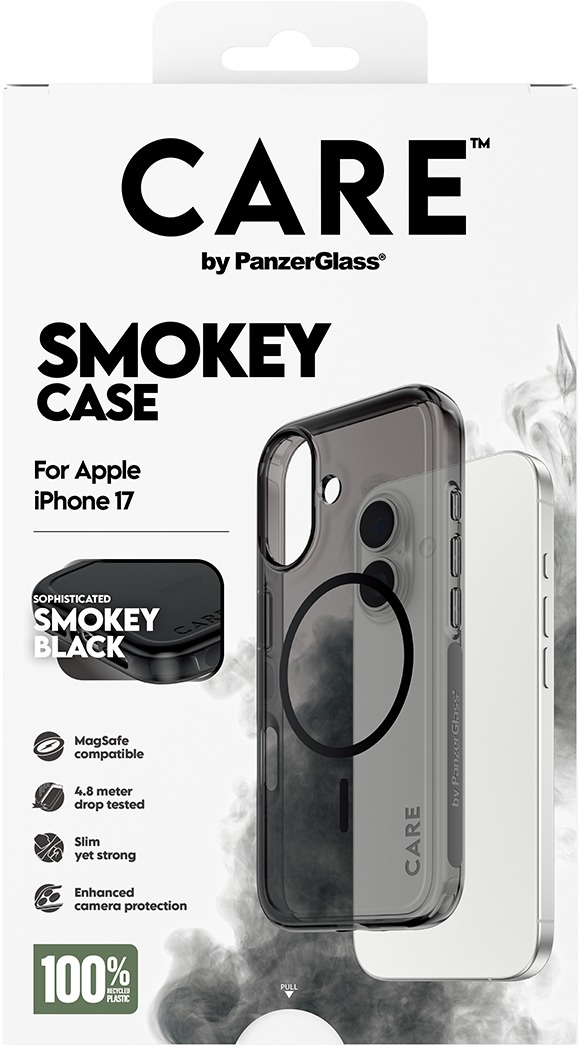 PanzerGlass CARE kryt Apple iPhone 17 Smokey dymový/čierny MagSafe