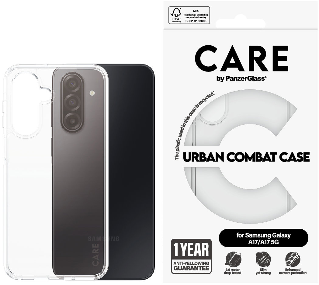 PanzerGlass CARE kryt Samsung Galaxy A17/A17 5G Urban číry