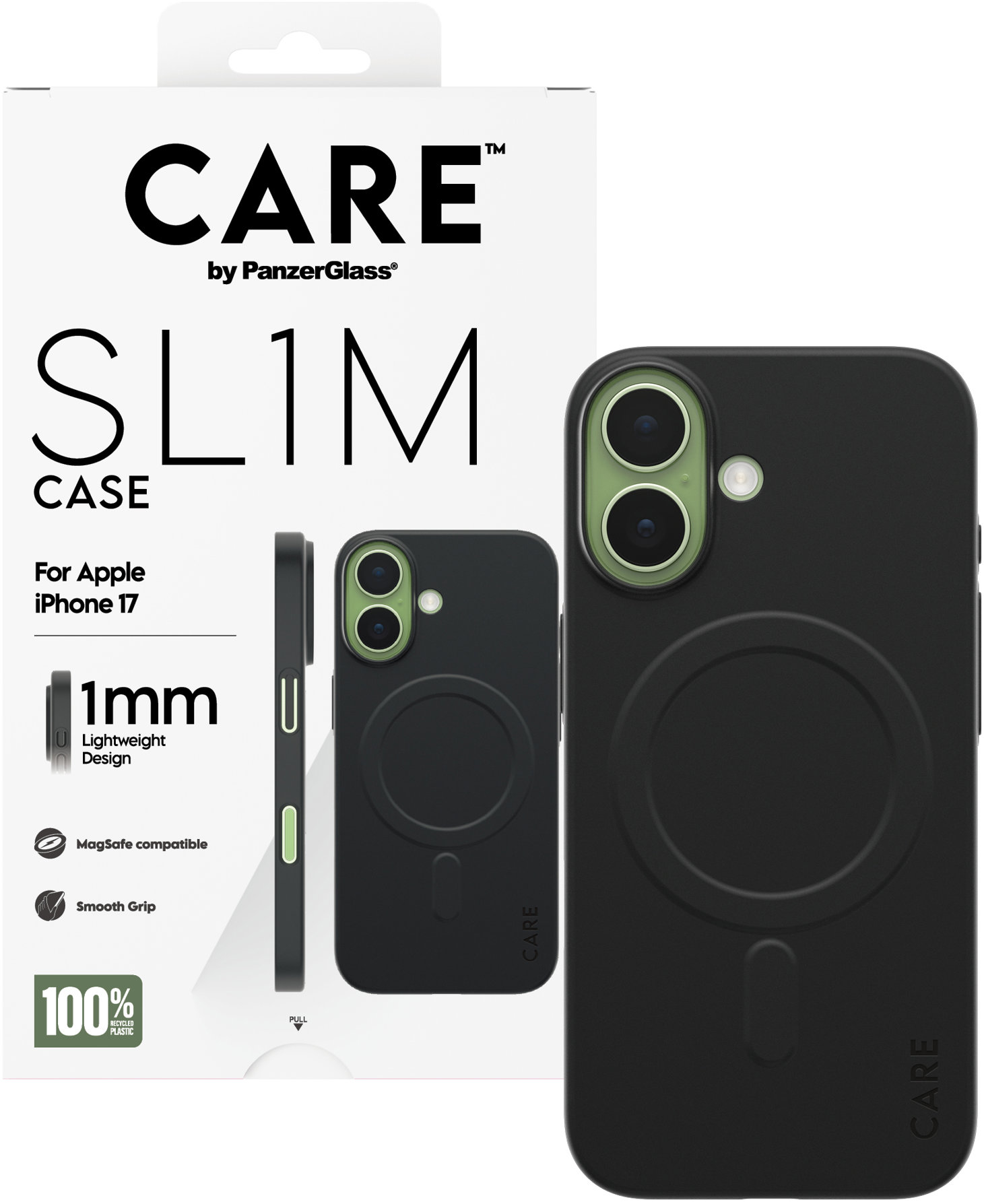 PanzerGlass CARE kryt Apple iPhone 17 SL1M MagSafe čierny