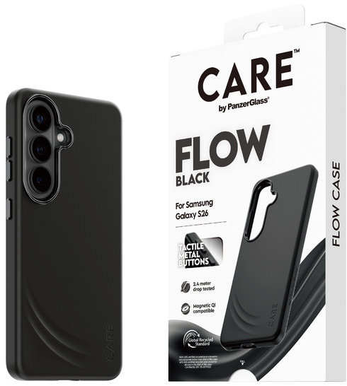 PanzerGlass CARE kryt Samsung Galaxy S26 Flow Qi čierny