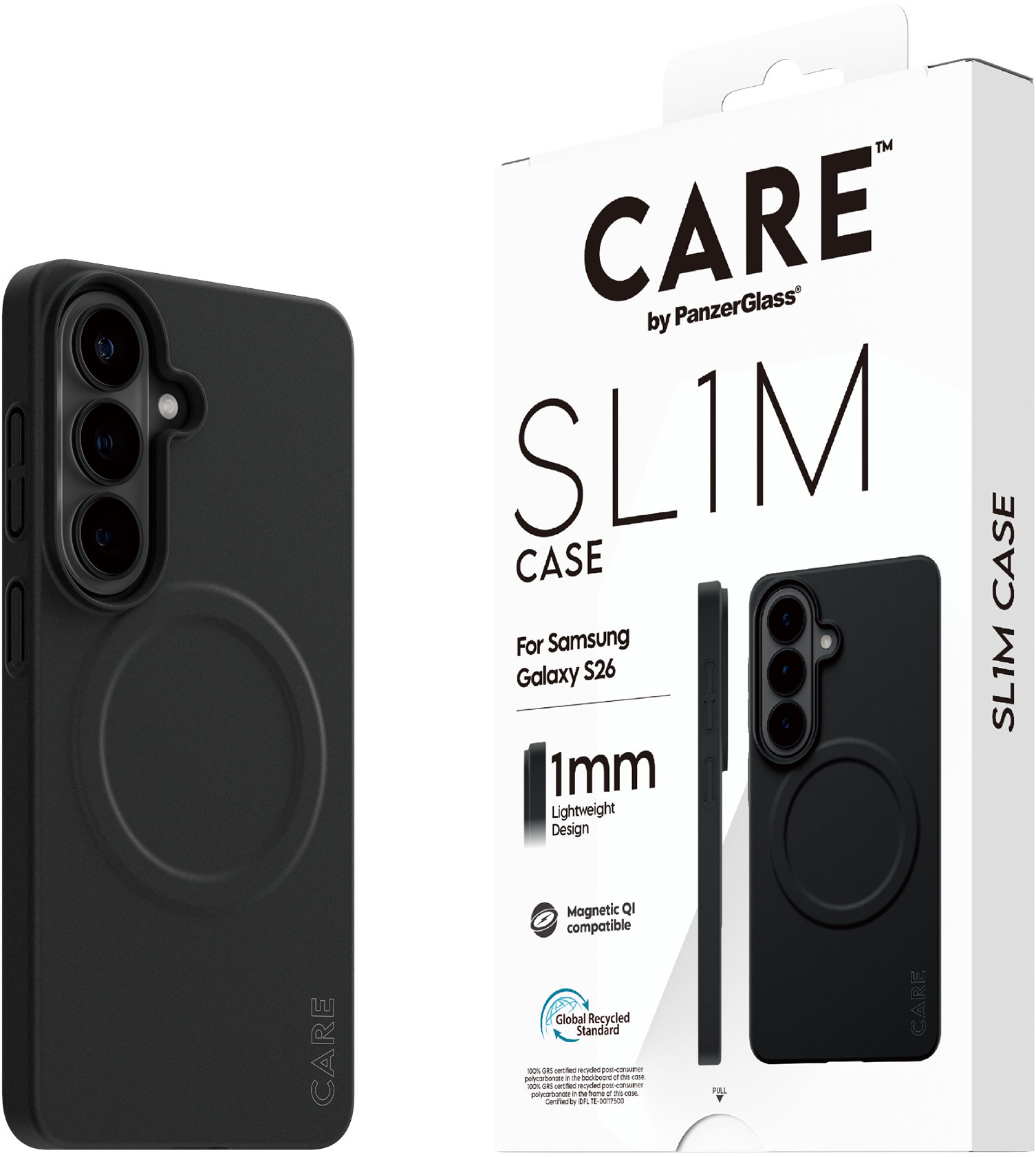 PanzerGlass CARE kryt Samsung Galaxy S26 SL1M Qi čierny