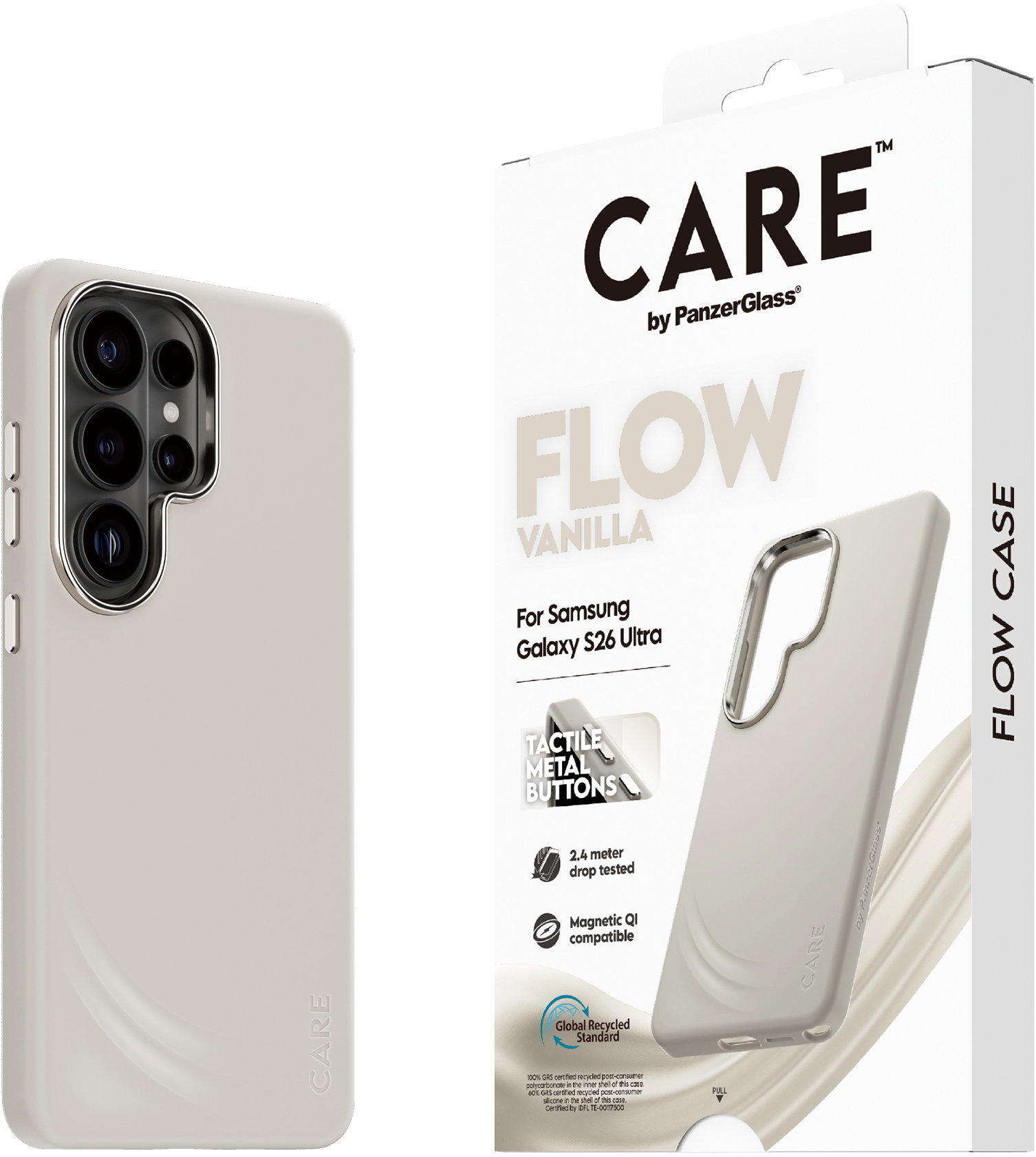 PanzerGlass CARE kryt Samsung Galaxy S26 Ultra Flow Qi Vannila