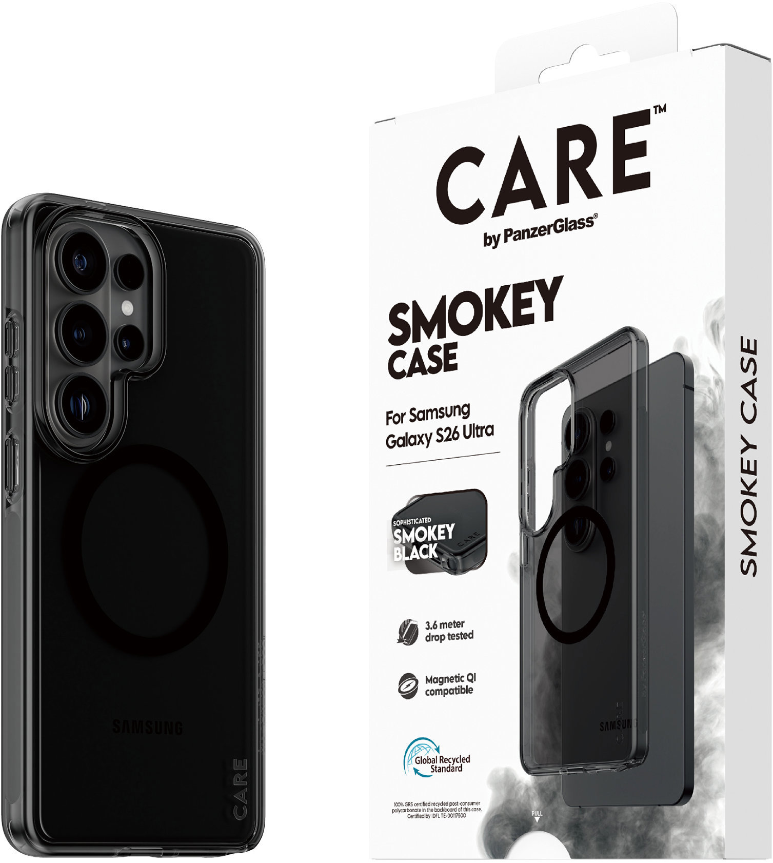 PanzerGlass CARE kryt Samsung Galaxy S26 Ultra Smokey dymový/čierny Qi