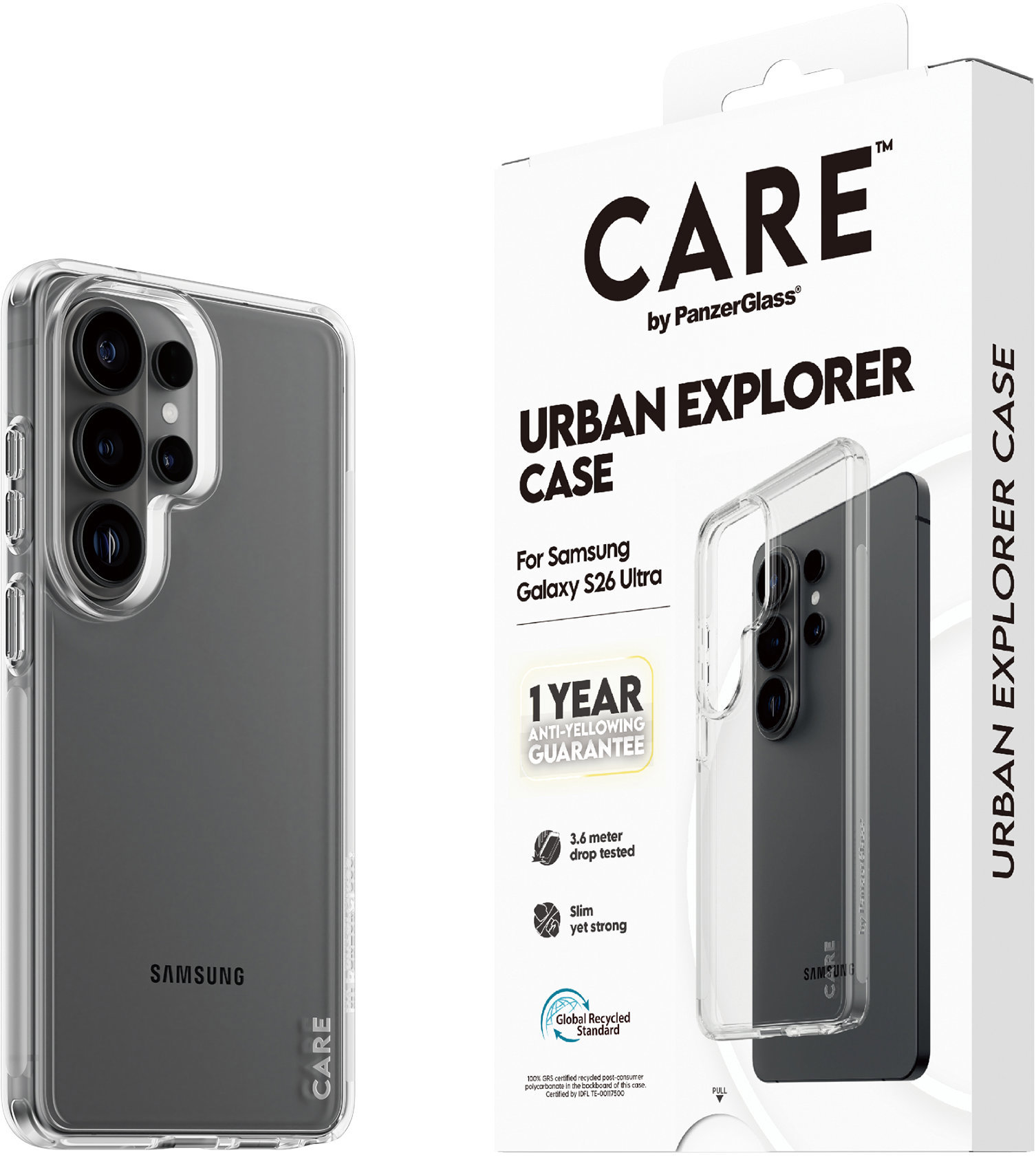 PanzerGlass CARE kryt Samsung Galaxy S26 Ultra Urban číry + ročná záruka proti žltnutiu
