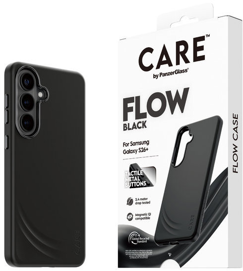 PanzerGlass CARE kryt Samsung Galaxy S26+ Flow Qi čierny