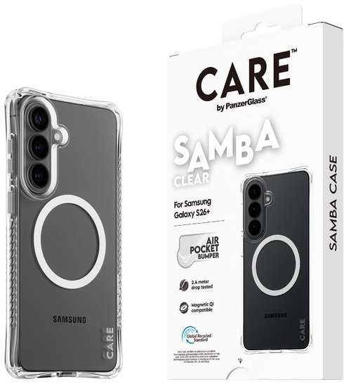 PanzerGlass CARE kryt Samsung Galaxy S26+ Samba číry/biely Qi