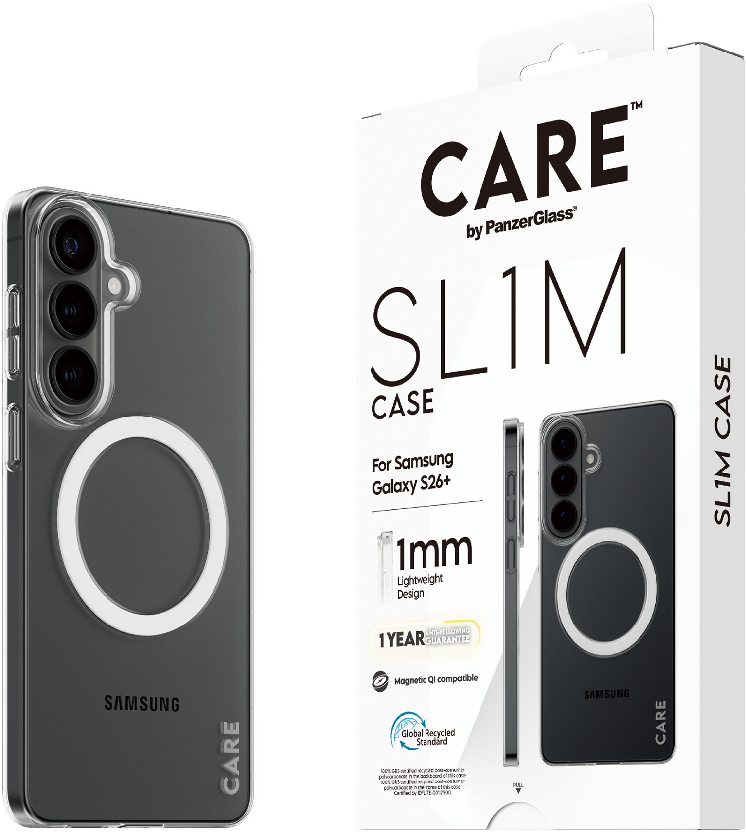 PanzerGlass CARE kryt Samsung Galaxy S26+ SL1M Qi číry + ročná záruka proti žltnutiu