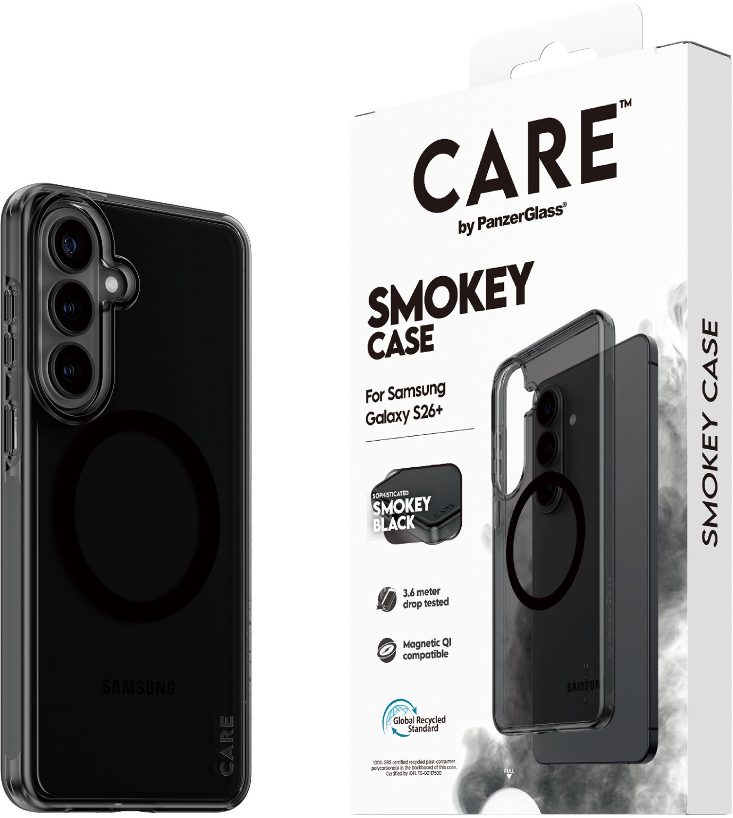 PanzerGlass CARE kryt Samsung Galaxy S26+ Smokey dymový/čierny Qi