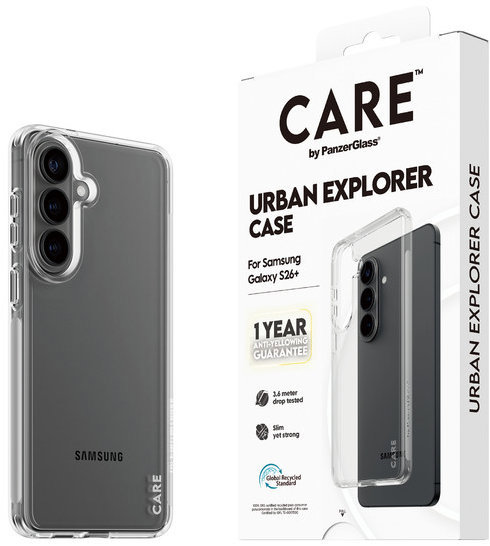 PanzerGlass CARE kryt Samsung Galaxy S26+ Urban číry + ročná záruka proti žltnutiu