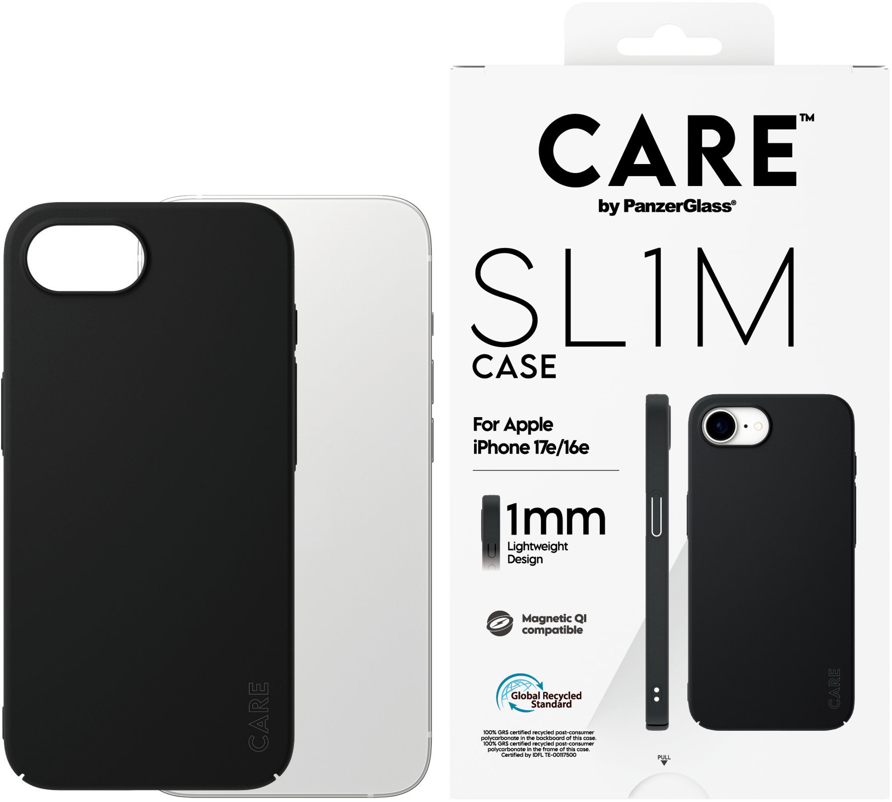 PanzerGlass CARE kryt Apple iPhone 17e/16e SL1M MagSafe čierny