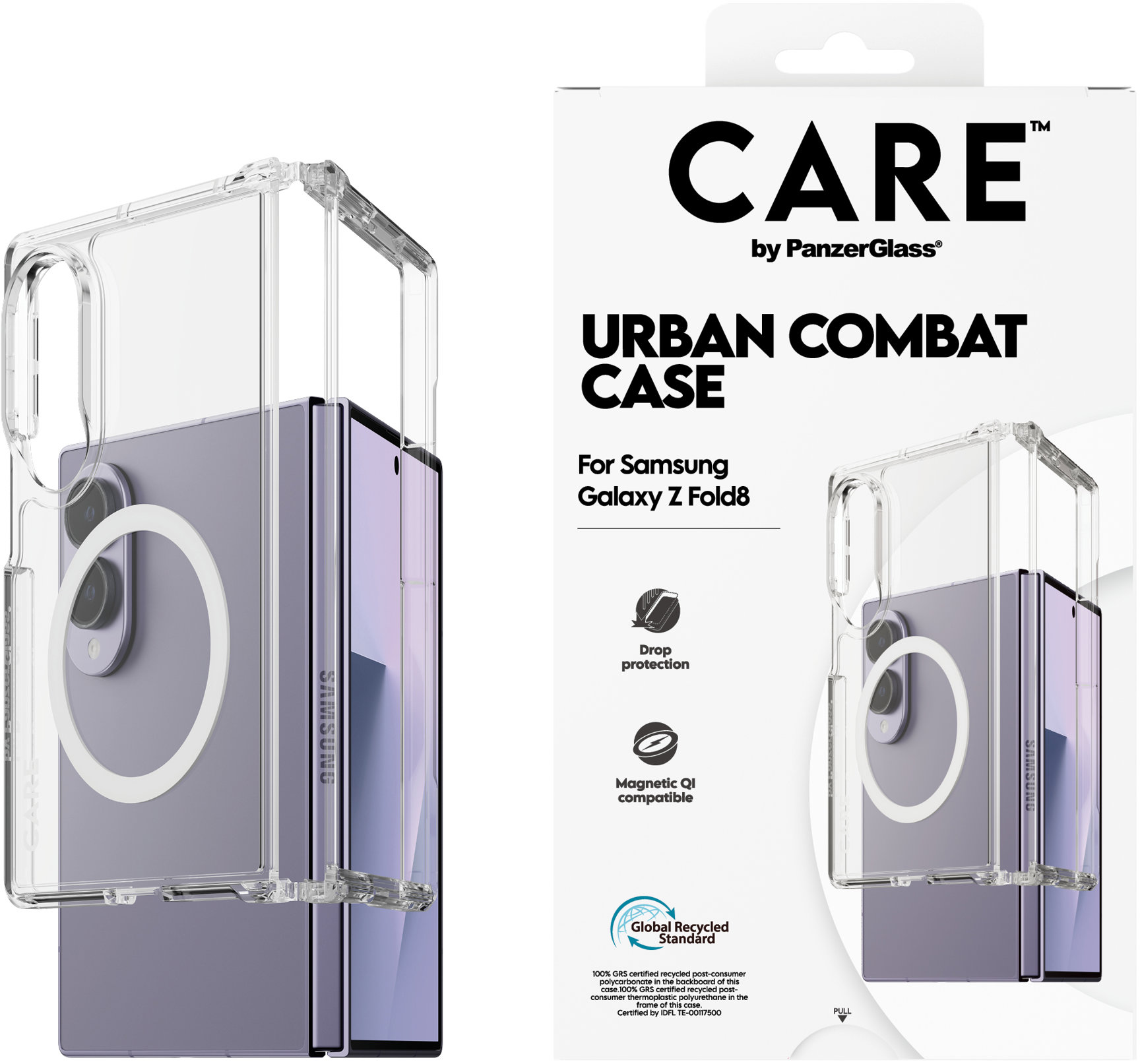 PanzerGlass CARE kryt Samsung Galaxy Z Fold8 Urban QI čirý