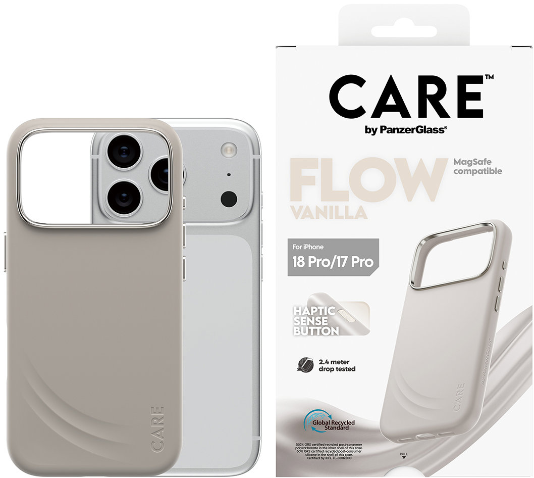 PanzerGlass CARE kryt Apple iPhone 18 Pro/17 Pro Flow Vanilla MagSafe