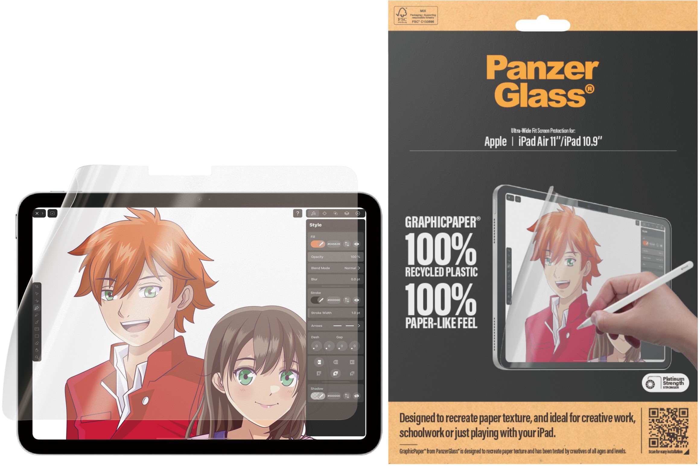 PanzerGlass GraphicPaper Apple iPad Air 10.9" (2024)/iPad 10.9"