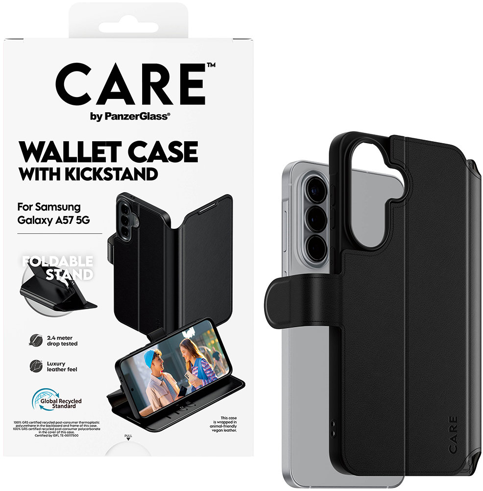 PanzerGlass CARE puzdro Samsung Galaxy A57 Wallet Kickstand
