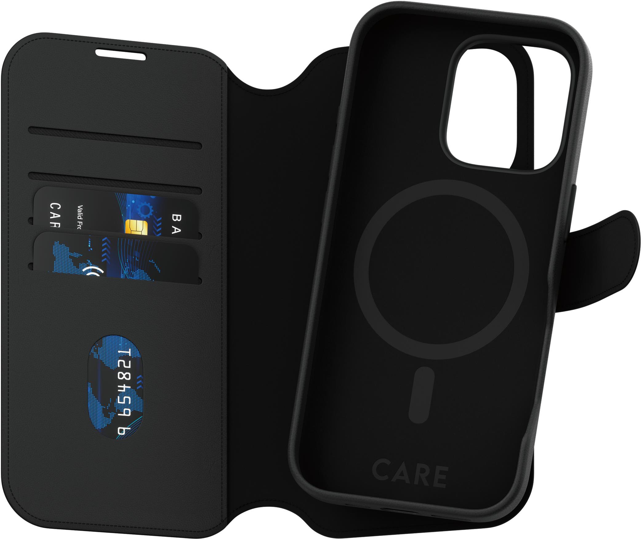 PanzerGlass CARE puzdro Apple iPhone 16 Pro MagSafe Wallet 2v1 čierny