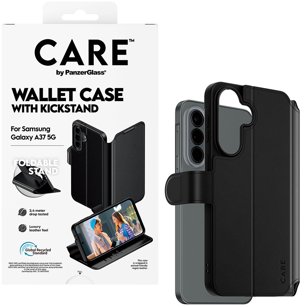 PanzerGlass CARE puzdro Samsung Galaxy A37 Wallet Kickstand