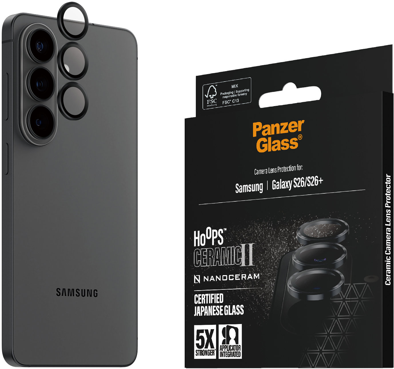 PanzerGlass Hoops Ceramic II Samsung Galaxy S26/S26+