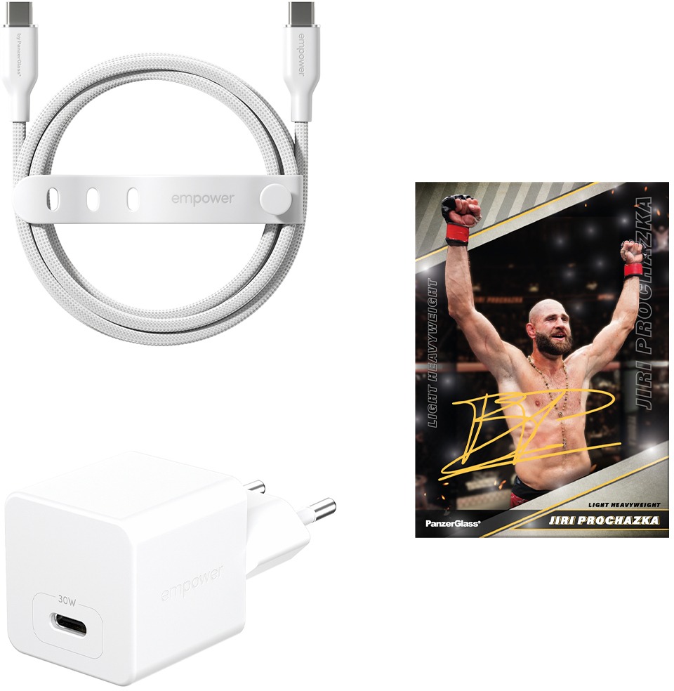 PanzerGlass BJP empower – Nabíjačka Turbo GaN 30 W + USB-C kábel 2 m | Vyhraj ceny