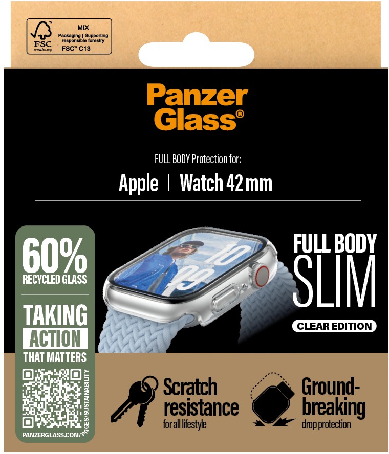 PanzerGlass Apple Watch 10 42 mm tenký číry s ochranným sklom