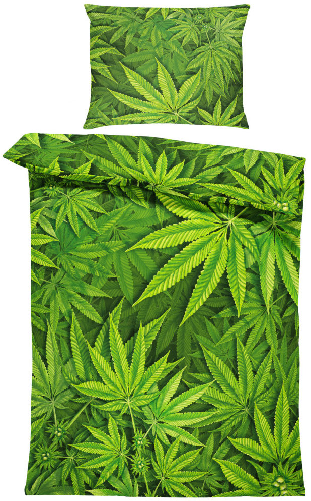 IMPAR Obliečky Cannabis, 140 × 200 cm + 90 × 70 cm
