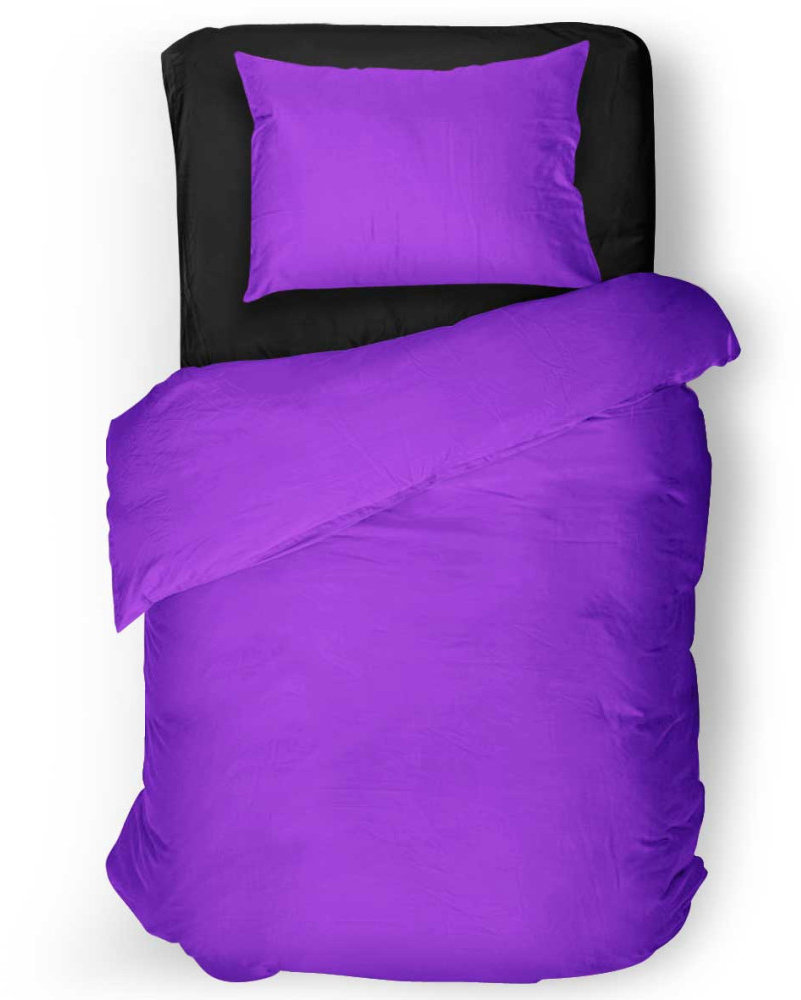 IMPAR Obliečky purpurové neónové, 140 × 200 cm + 90 × 70 cm