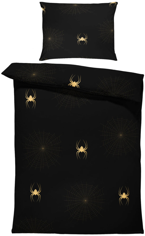 IMPAR Obliečky Spiderweb Gold, 140 × 200 cm + 90 × 70 cm