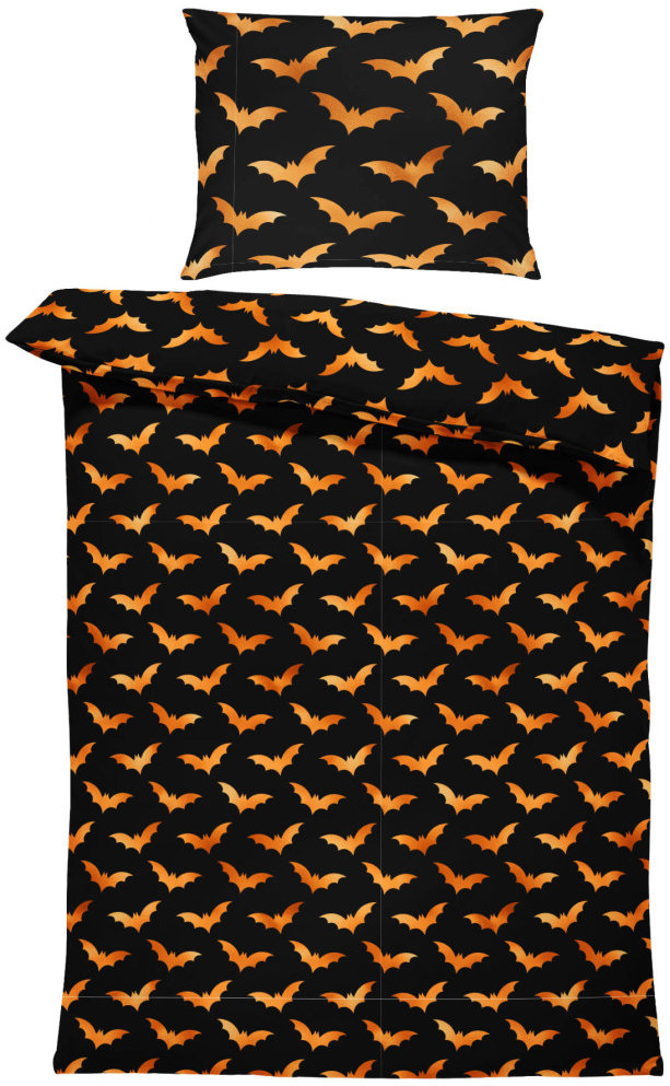 IMPAR Obliečky Halloween bats, 140 × 200 cm + 90 × 70 cm