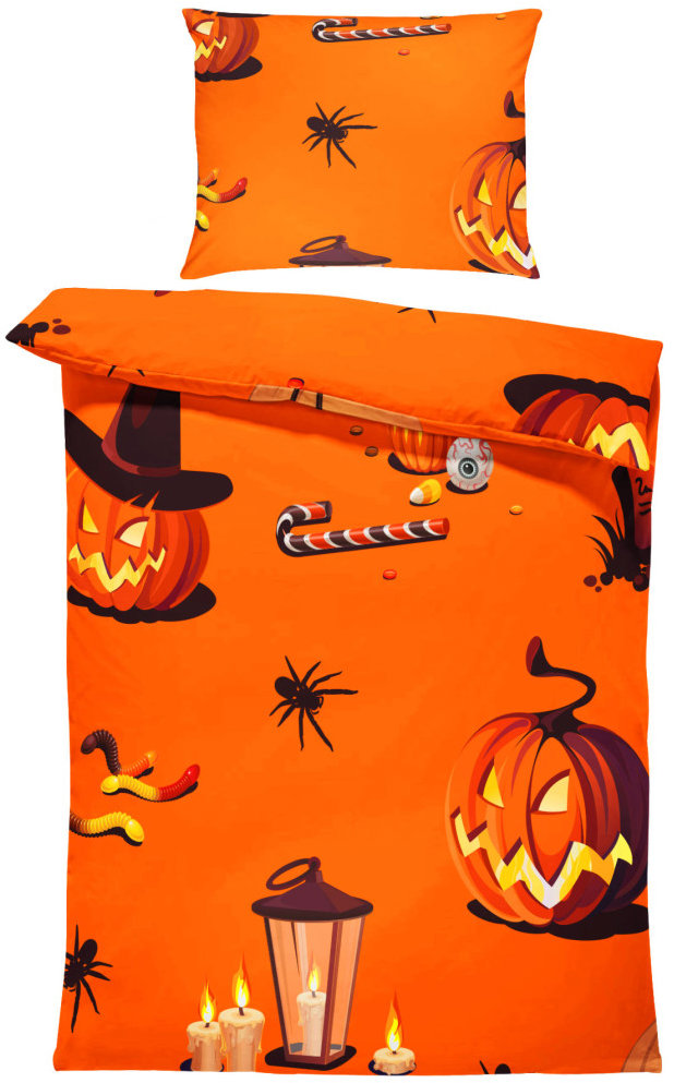 IMPAR Obliečky Halloweensky vzor 1, 140 × 200 cm + 90 × 70 cm