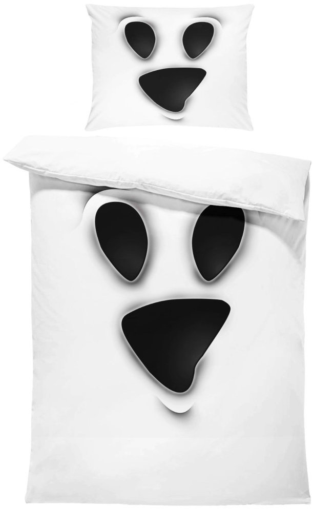IMPAR Obliečky Ghost face, 140 × 200 cm + 90 × 70 cm