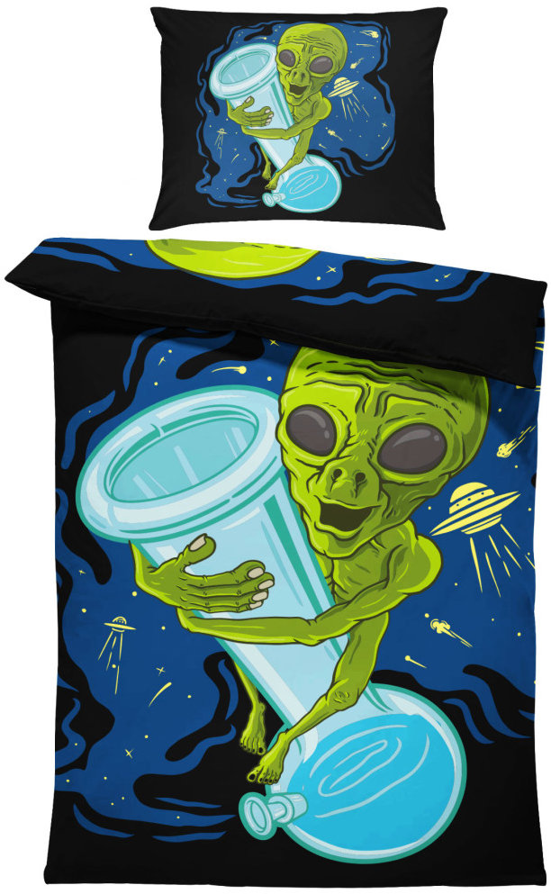 IMPAR Obliečky Bongo Alien, 140 × 200 cm + 90 × 70 cm