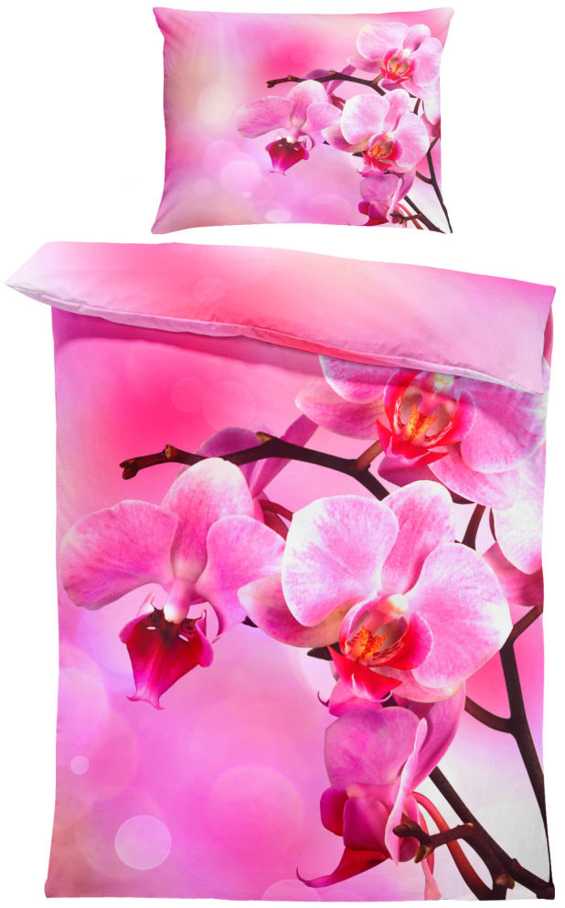 IMPAR Obliečky Ružová orchidea, 140 × 200 cm + 90 × 70 cm