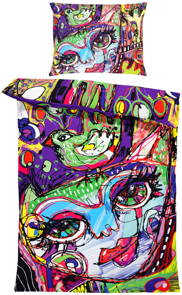 IMPAR Obliečky Cat art, 140 × 200 cm + 90 × 70 cm