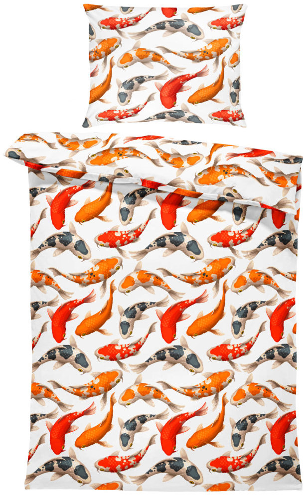 IMPAR Obliečky Koi kapry, 140 × 200 cm + 90 × 70 cm