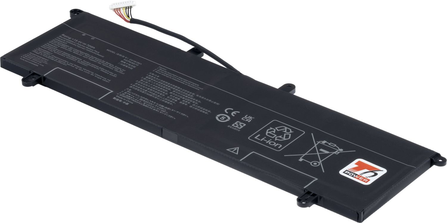 T6 Power pre Asus ZenBook Duo UX481F, 4 550 mAh, 70 Wh, Li-pol, 4-článková