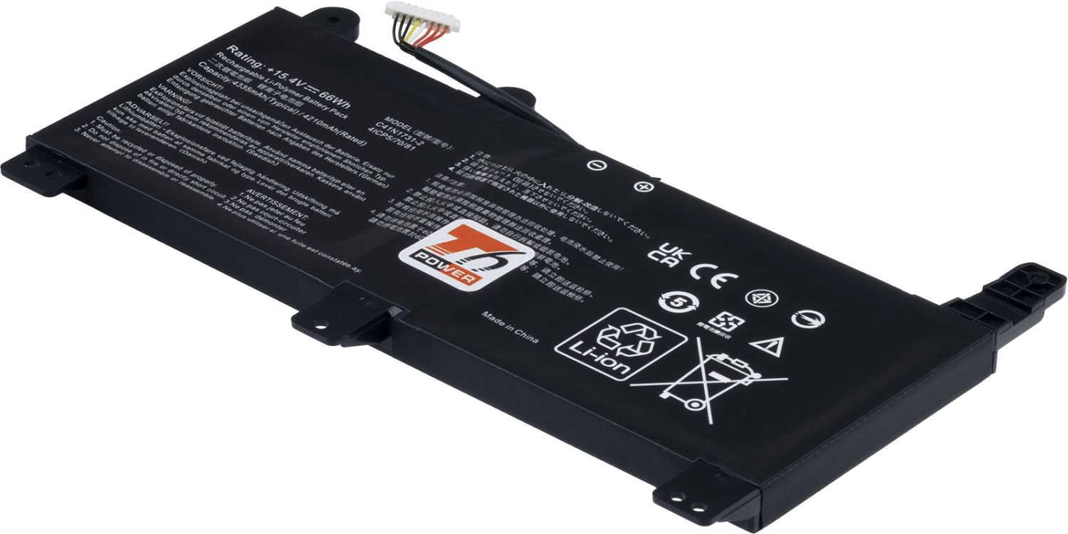 T6 Power pre Asus ROG Strix G531GU, G531GV, G731GU, G731GV, G532LV, 4335 mAh, 66 Wh, 4cell, Li-poly