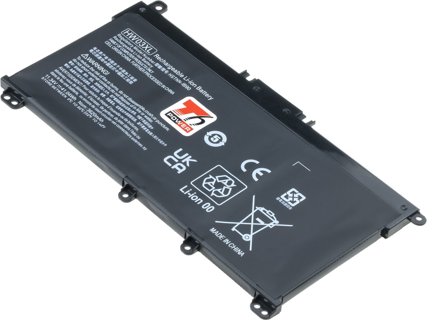 T6 Power pre HP Pavilion 15-eh0000, 15-eg0000, 17-cn0000, 240 G9, 250 G9, 3620 mAh, 41 Wh, 3-článkov