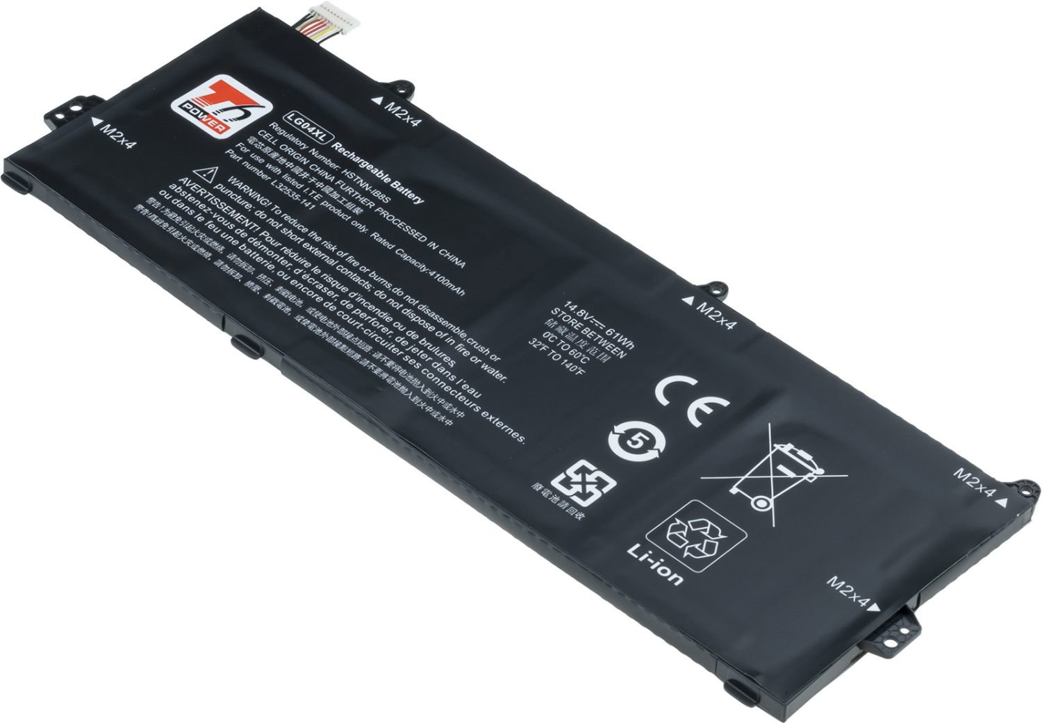 T6 Power pre HP Pavilion 15-cs1000, 15-cs2000, 15-cs3000 series, 4 100 mAh, 61 Wh, 4-článková, Li-po