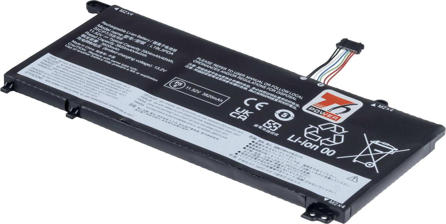 T6 Power pre Lenovo ThinkBook 15 G2 ARE, 15 G3 ACL, 14 G2 ITL, 14 G2 ARE, 3904 mAh, 45 Wh, 3-článkov