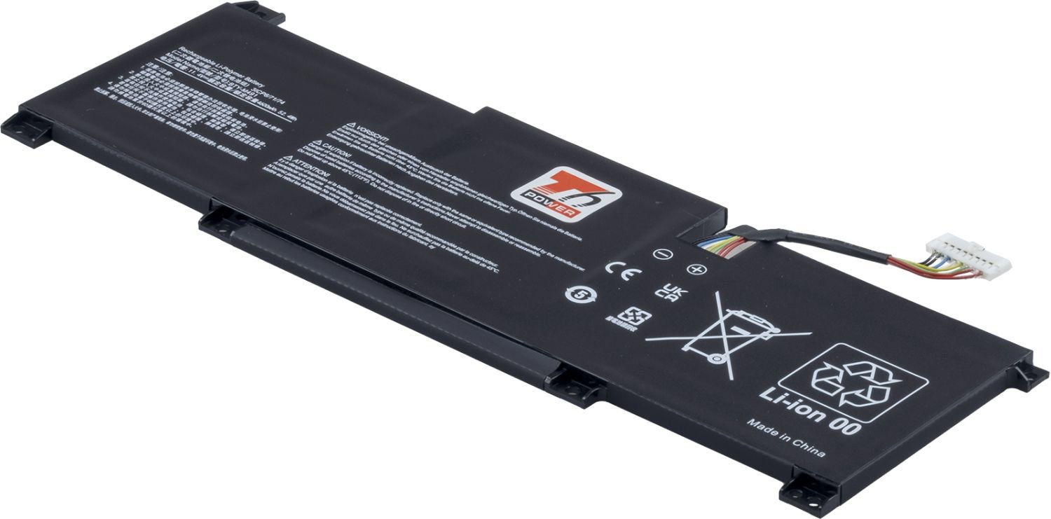T6 Power pre MSI BTY-M491, 4 600 mAh, 52,4 Wh, 3-článková, Li-Pol, white connector