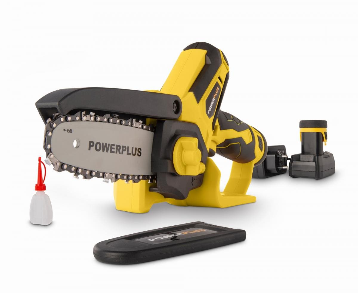 POWERPLUS Reťazová píla jednoručná AKU POWXG1045 (2× 2 Ah)