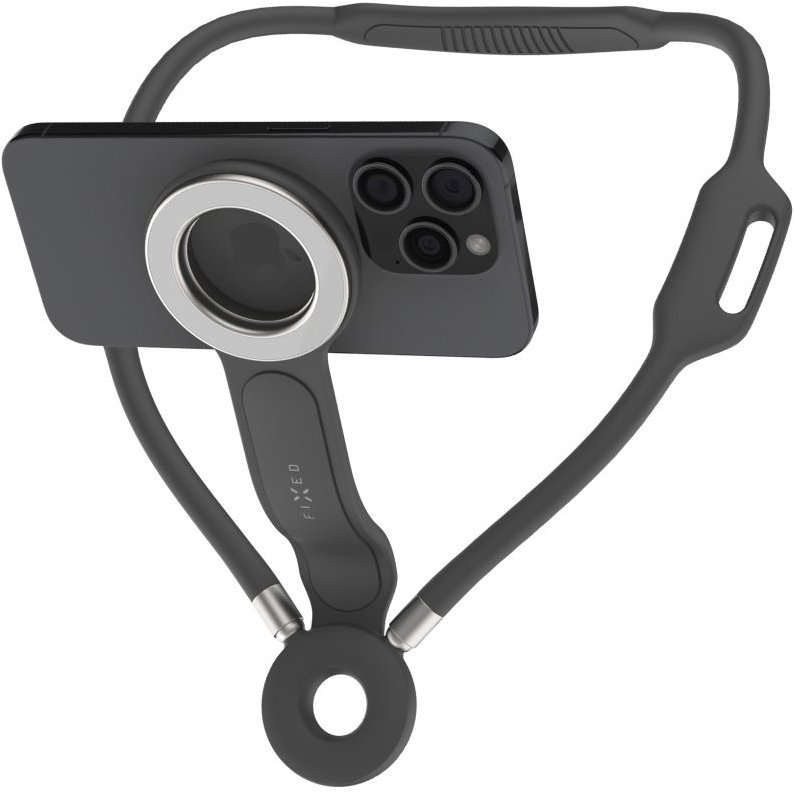 FIXED Creator Neck Phone Holder s podporou MagSafe sivý