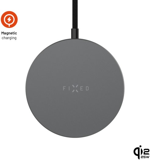 FIXED MagPad Slim2 s podporou MagSafe Qi2.2 25 W space gray