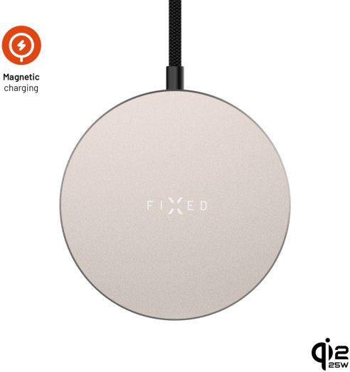 FIXED MagPad Slim2 s podporou MagSafe Qi2.2 25 W titánová