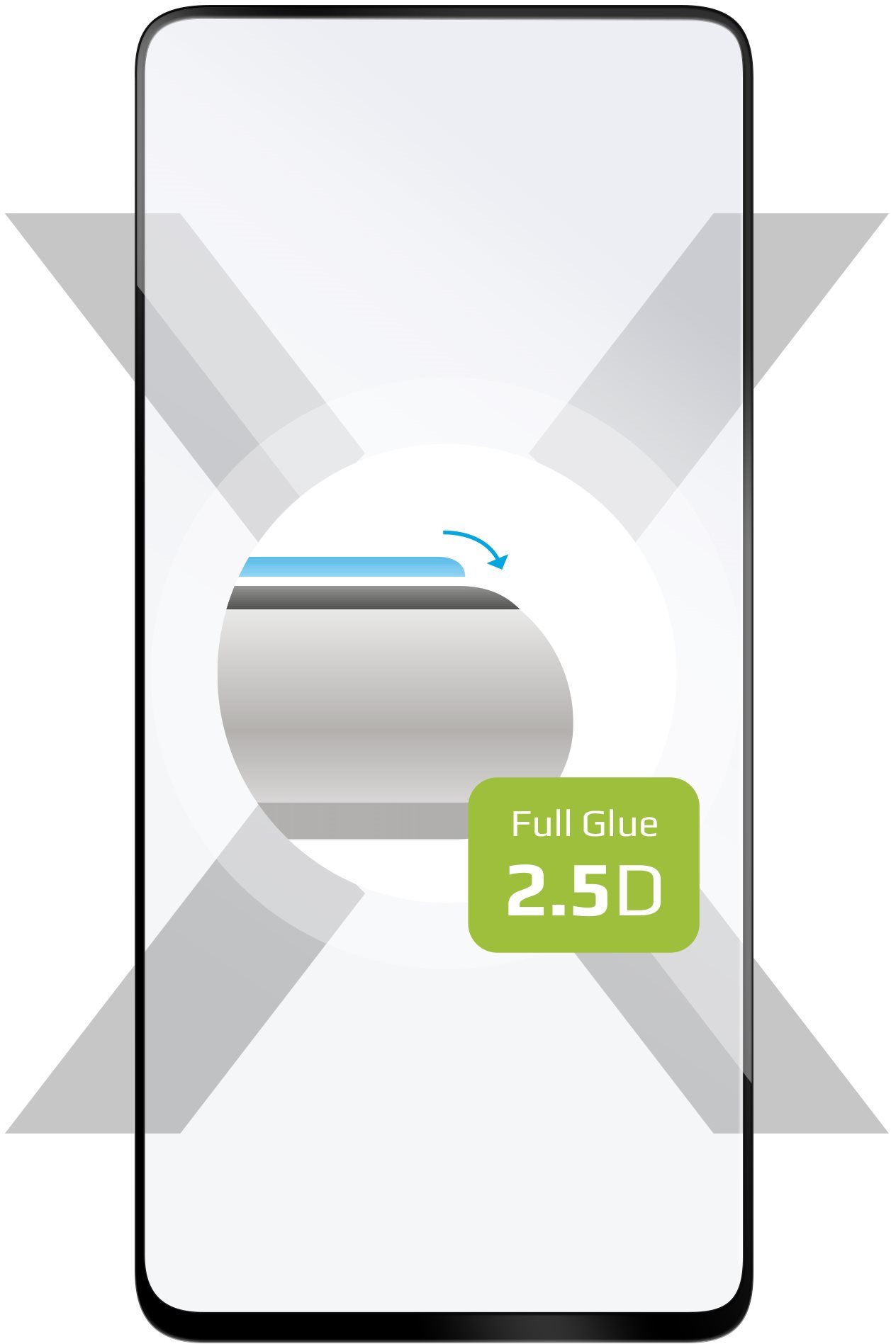 FIXED FullGlue-Cover na Honor 20, čierne