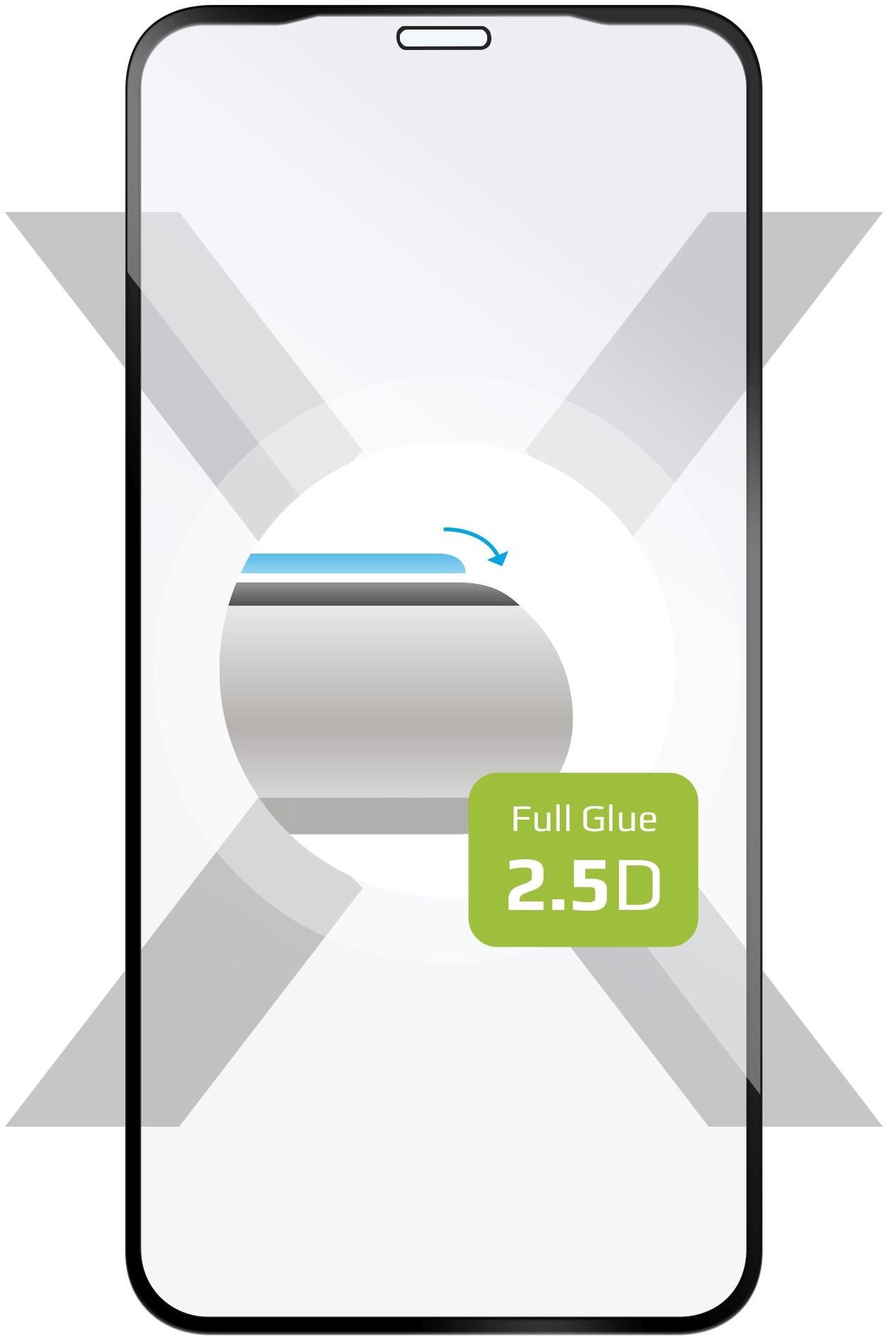 FIXED FullGlue-Cover pre Apple iPhone XR/11 čierne