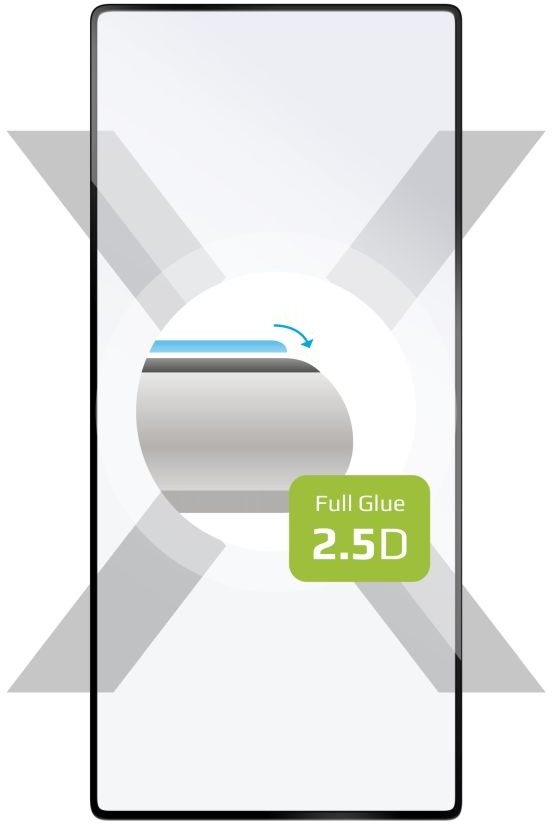 FIXED FullGlue-Cover pre Google Pixel 7a čierne