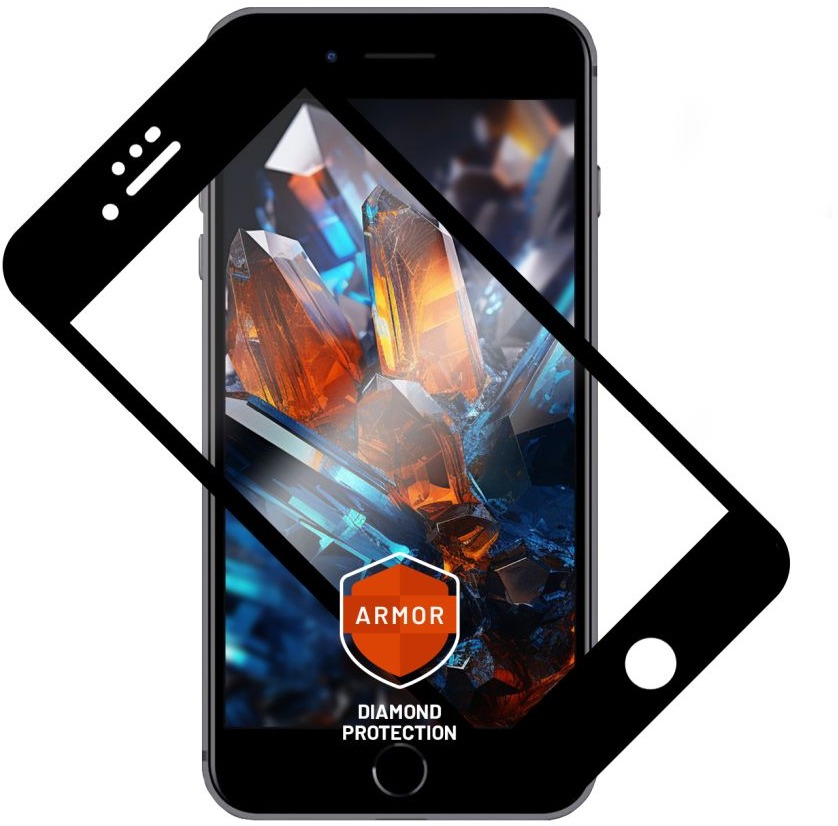 FIXED Armor s aplikátorom na Apple iPhone 7/8/SE (2020/2022) čierne